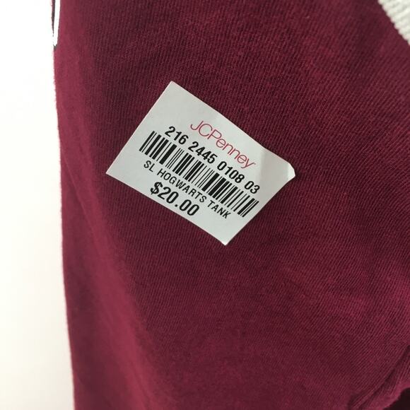 Harry Potter Hogwarts Crest Tank Maroon Juniors XS - Picture 9 of 11